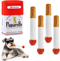 Squeaky Dog Toys 4 Pack, Plush Plush Sticks for Small Medium Dogs | 4 roll-shaped plush squeaky toys with soft treat box, for indoor gentle play with small and medium dogs.