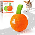 Dog Ball Toys with Rope, Interactive Motion Activated 3 Mode USB Bouncing Ball Toys Durable E-TPU Material for Medium/Large Dogs, 3.2"-Not for Aggressive Chewers